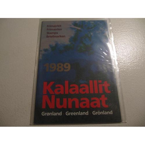 GRØNLAND ÅRSMAPPE 1989  POSTFRISK