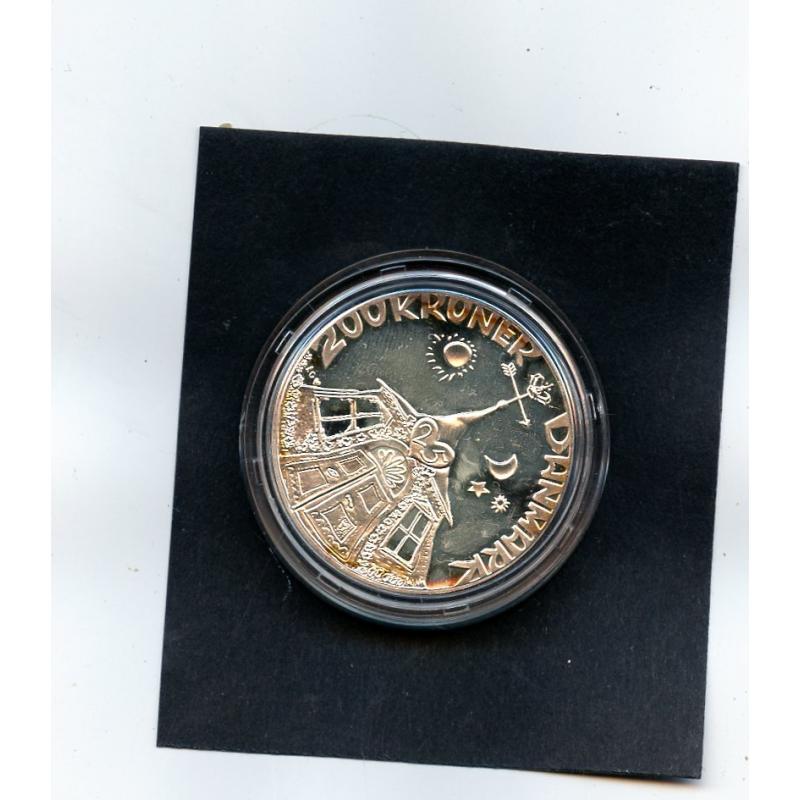 (MB042) 200 kr. sølvmønt    se foto