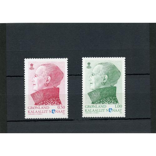 (Q2795) Grønland postfrisk afa nr. 624-25 sælges langt under pålydende se foto