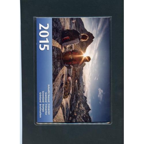 (M086) Grønland Postfrisk Årsmappe 2015 sælges under pålydende  se foto
