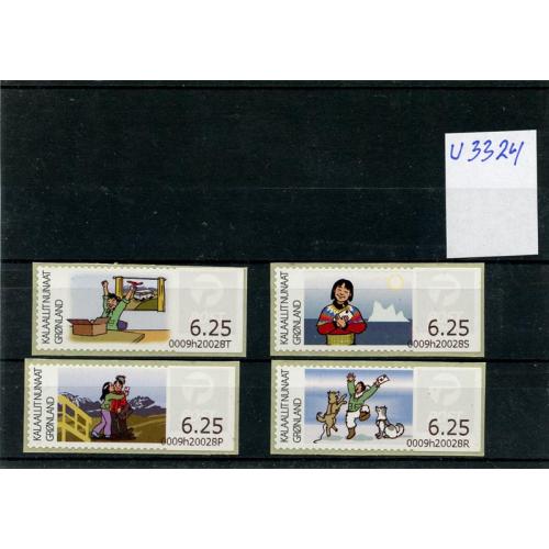 (U3324) Grønland frankeringsmærker postfrisk lot. sælges langt under pålydende  se foto