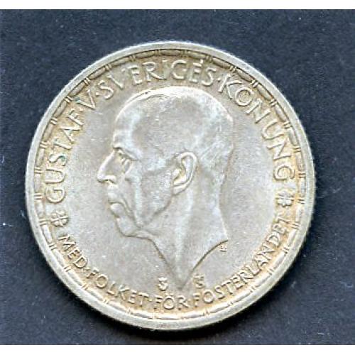 (0-1033) Sverige 2 kr. sølv 1950 foto