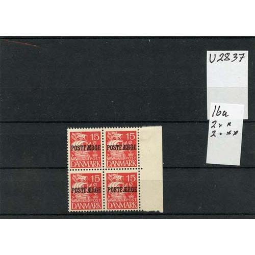 (U2837) Postfærge afa nr 16a 2 stk Postfrisk 2 stk Ustemplet  , se foto