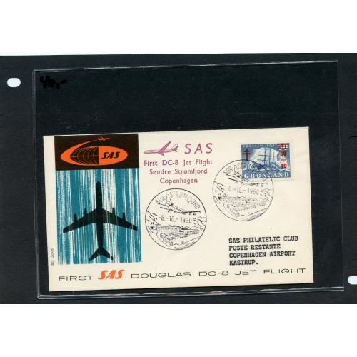 (R1184)  SAS Luftpost kuvert  se foto