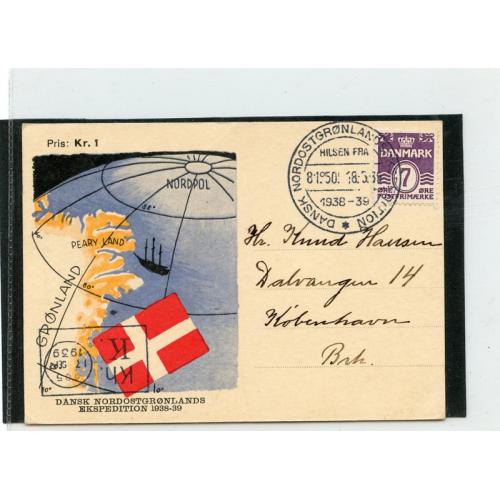 (L835) Dansk - Nordøstgrønlands ekspedition 1938-39 se foto